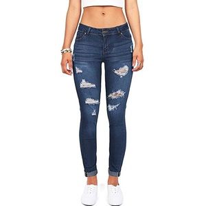 Junior’s Wax Denim Stretchy Skinny Jeans